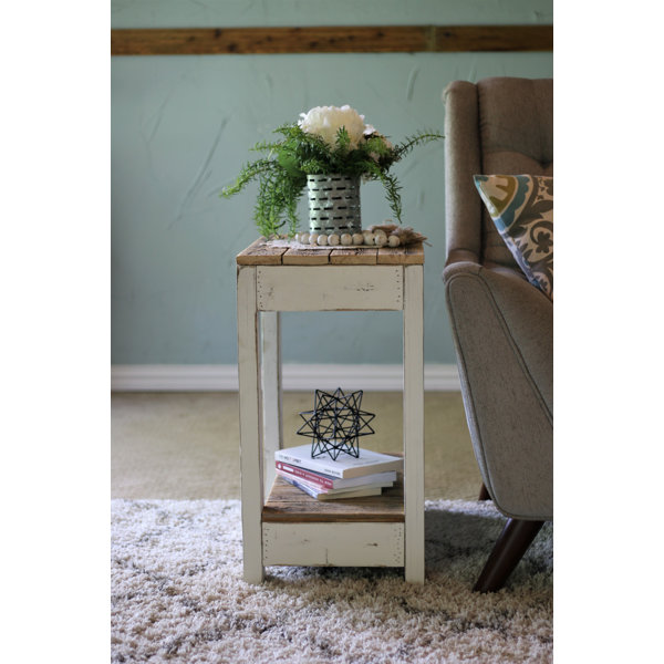 Highland Dunes Marleigh 26'' Tall Solid Wood End Table & Reviews Wayfair